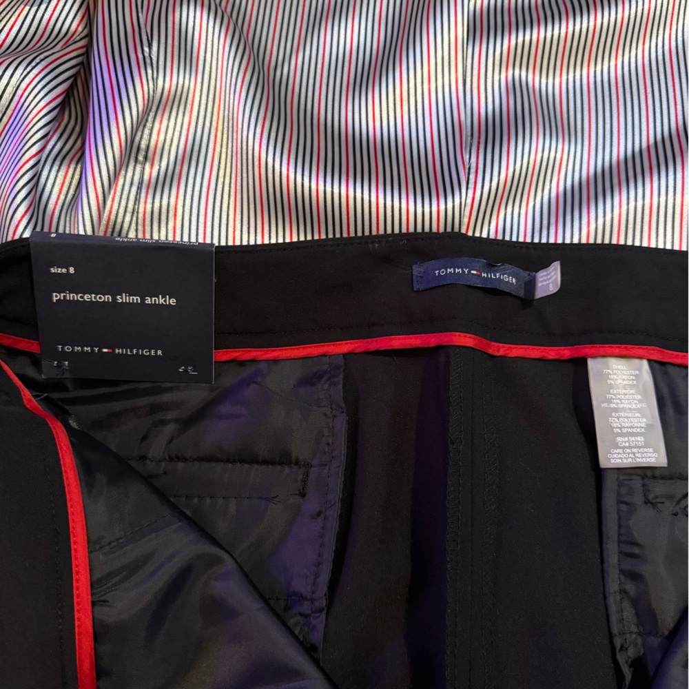 NWT Tommy Hilfiger Women’s Black Suit, 6/8 - Picture 9 of 15